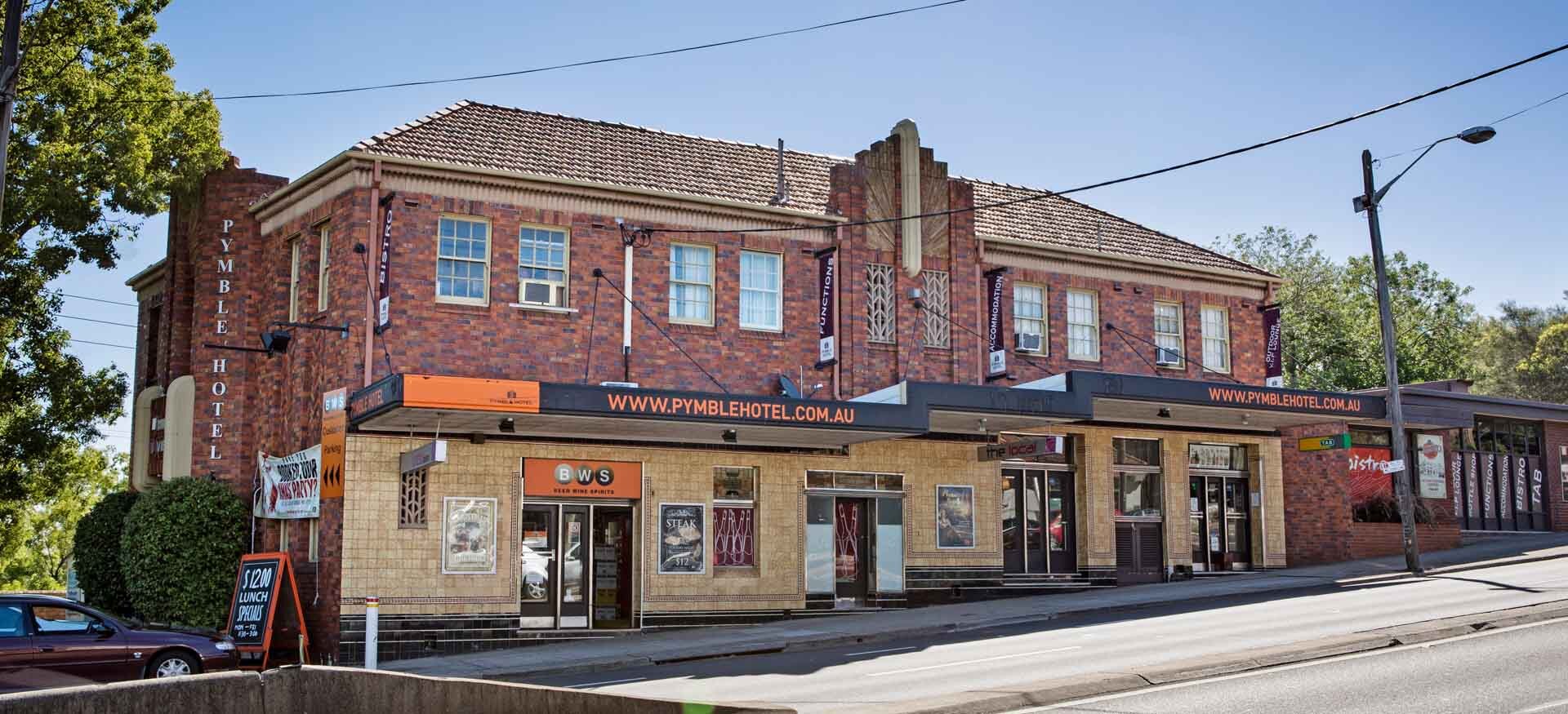 The historic Pymble pub located on the Pacific Highway