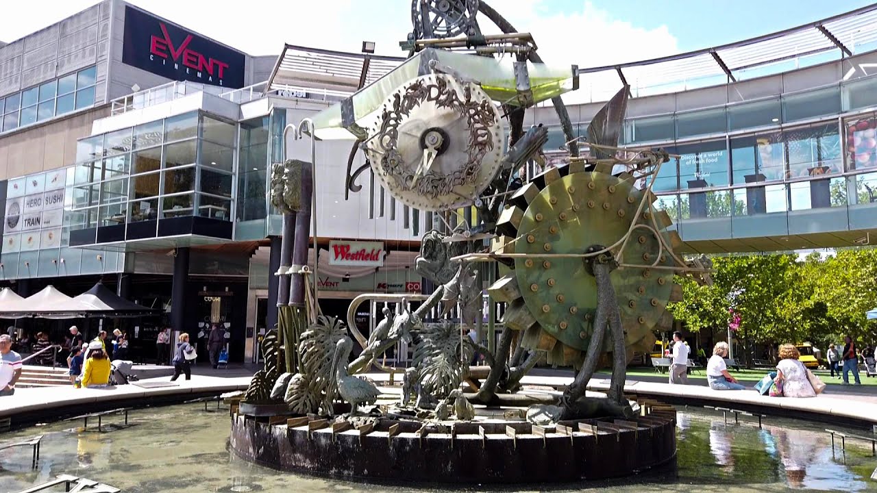 The Hornsby Clock Fountain located at the Westfield Shopping Centre
